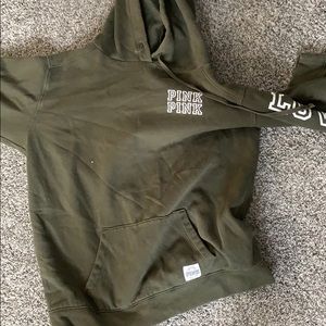 Green pink sweatshirt